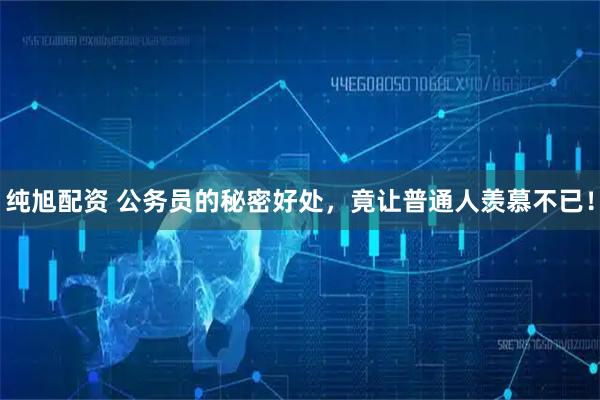 纯旭配资 公务员的秘密好处，竟让普通人羡慕不已！